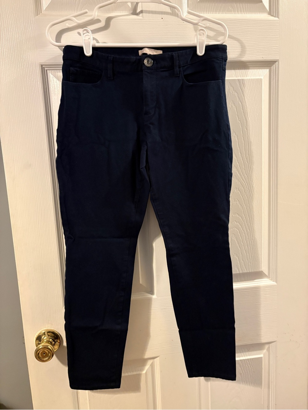 Banana Republic Navy Slim Stretch Trousers